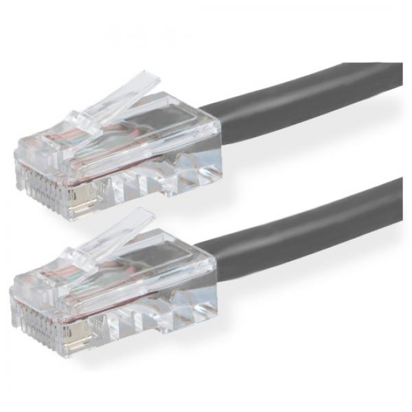 100' Cross-Wired CAT5e (350MHz) UTP Ethernet Network Cable - Grey - No Boots